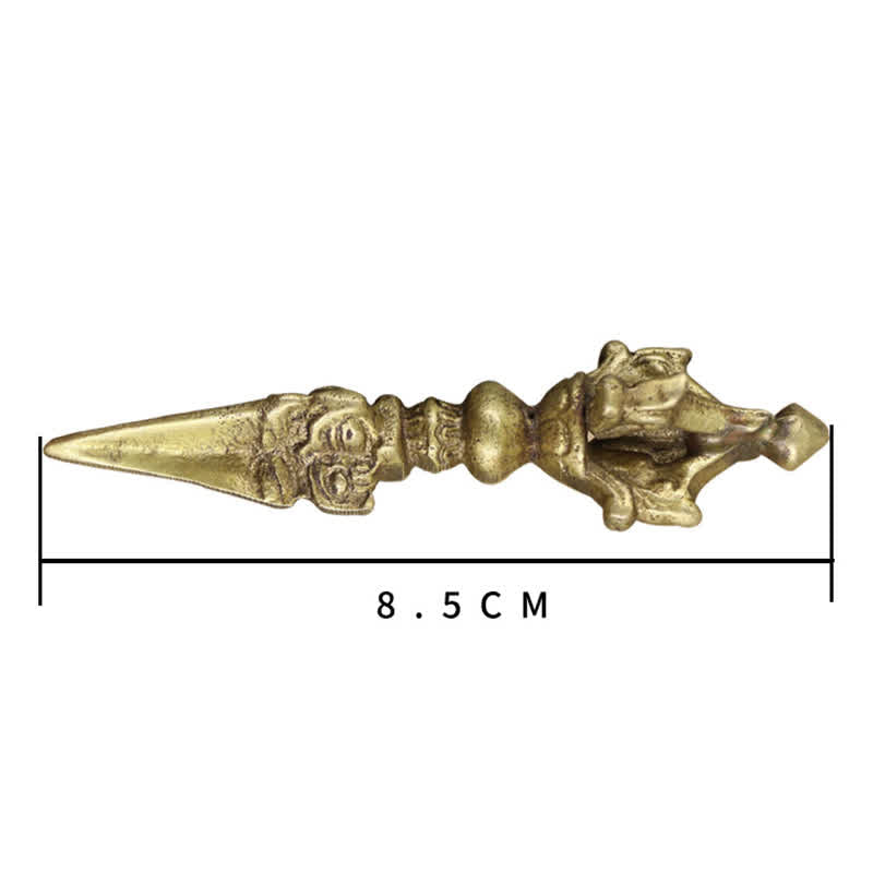 Buddha Stones Tibetano Cinque Fili Vajra Dorje Illuminazione Rame Decorazione