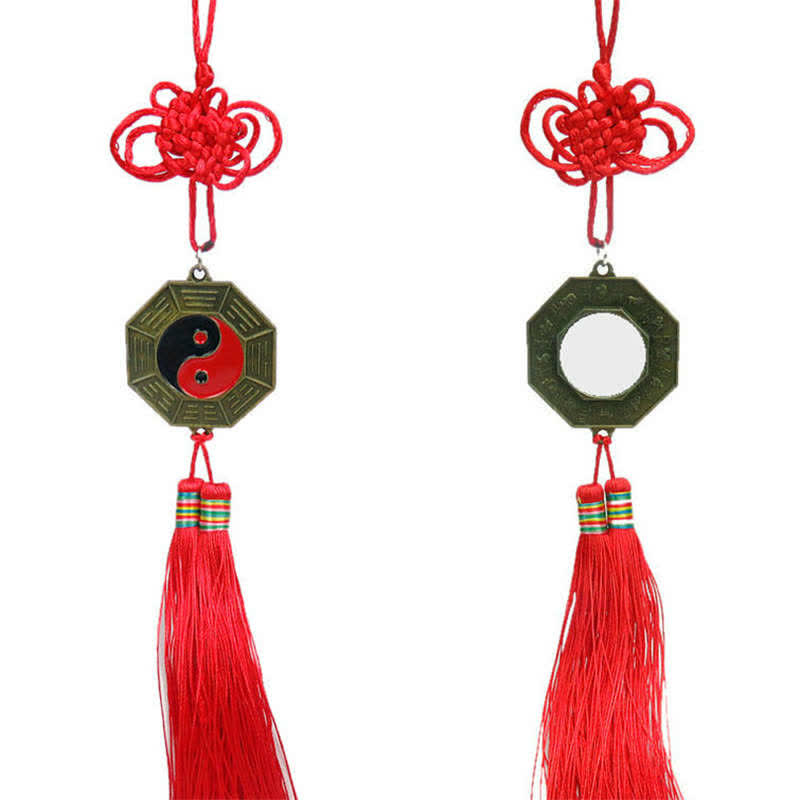 Mappa Feng Shui Bagua Mappa energetica dell'armonia dei nodi cinesi Specchio