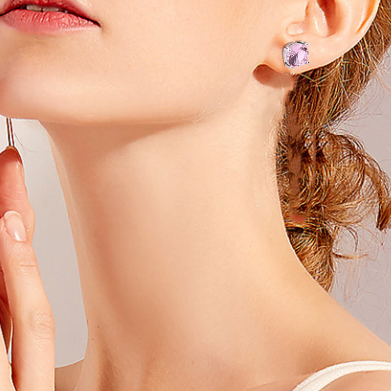 Orecchini Buddha Stones Naturali Varie Pietre Preziose Ametista Amore - image 7