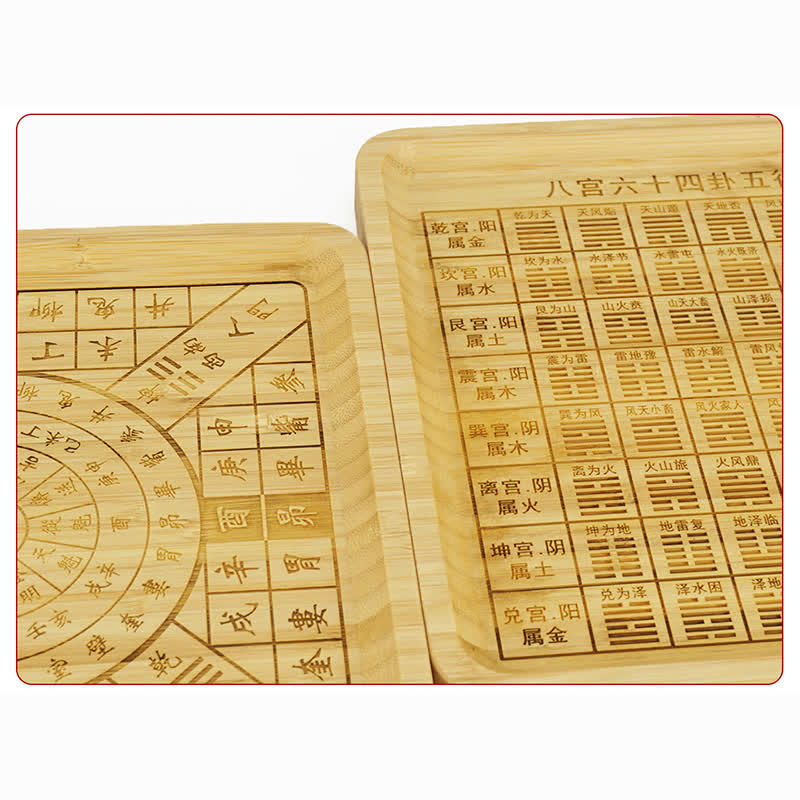 Mappa Feng Shui Bambù Bagua Mappa dell'Energia dell'Armonia
