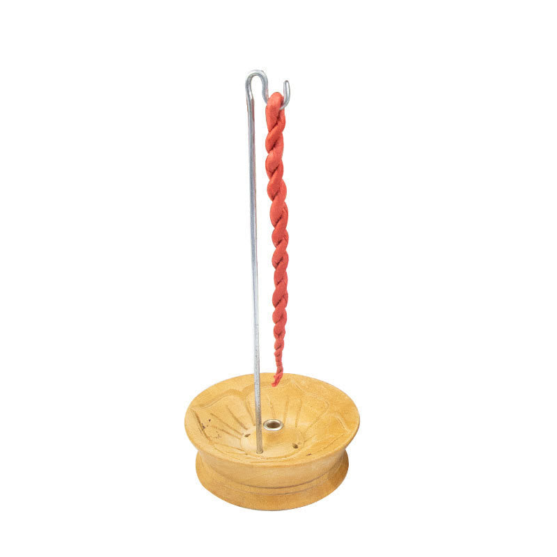 Buddha Stones Nepal Corda Incenso Purificante Guarigione Meditazione Incenso - Porta incenso in legno di loto - image 15