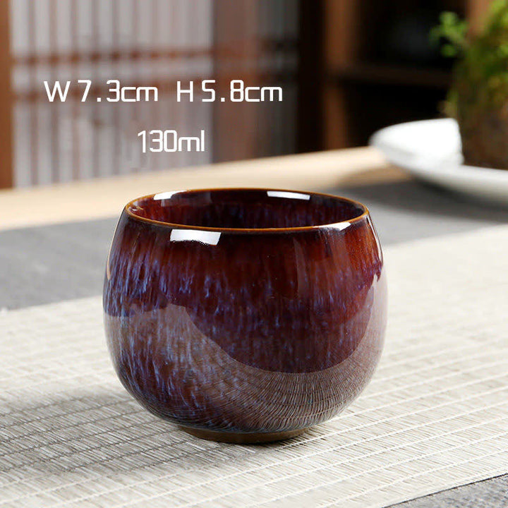 Buddha Stones Tazza da tè in ceramica multicolore Tazza da tè Ocean Wave