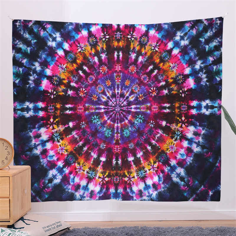Arazzo da parete con motivo mandala bohémien, decorazione da parete, creatività, casa, soggiorno
