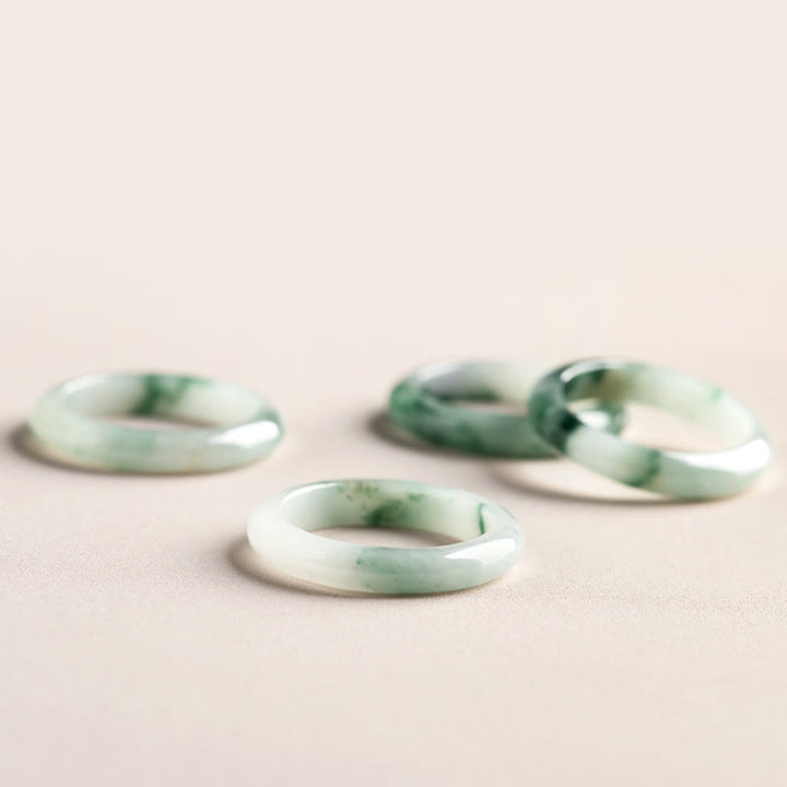 Buddha Stones Natural Green Jade Luck Abbondanza