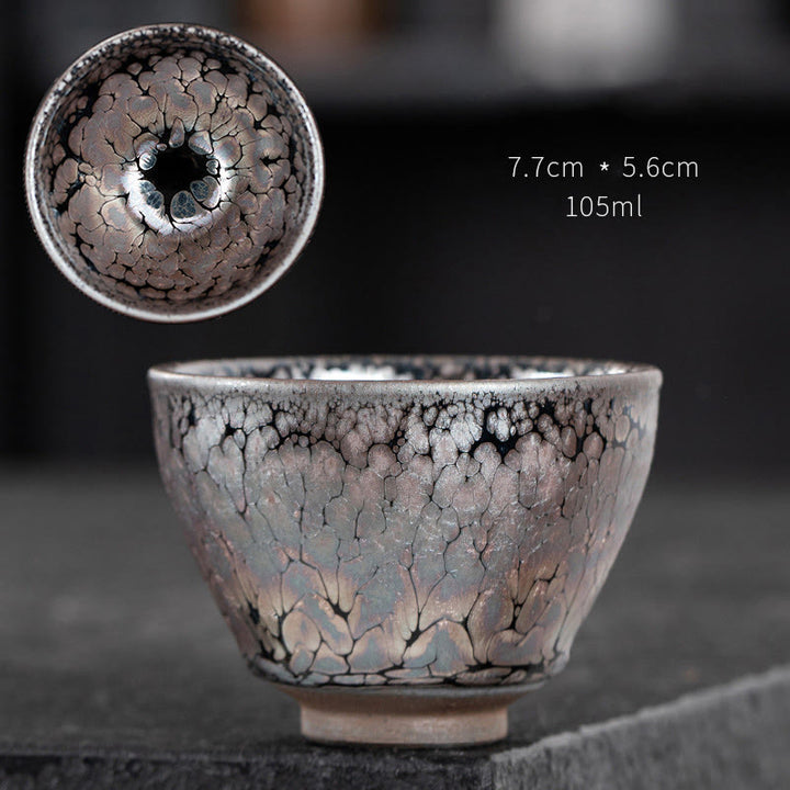 Buddha Stones fatte a mano Fiori di ciliegio Sakura Design Tazza da tè in ceramica cinese Jianzhan Tazza da tè Kung Fu