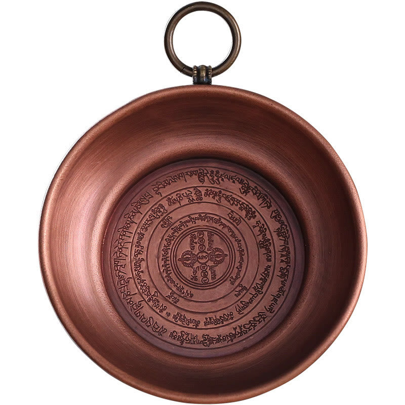 Buddha Stones Piccolo altare di preghiera in rame Porta incenso portatile Salvia Smudging Rituali Usa oggetti