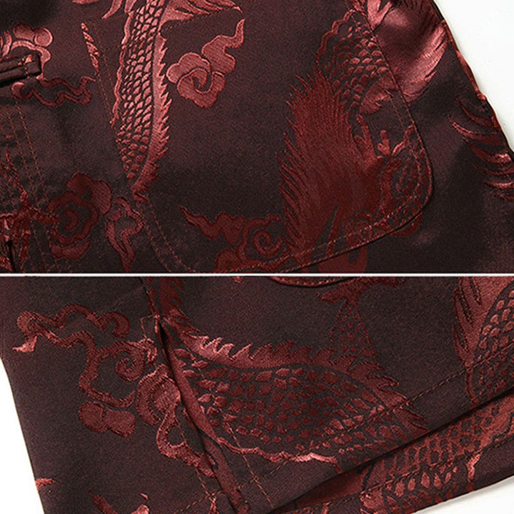 Buddha Stones Tang Suit Uomo Hanfu Cinese Drago Tradizionale Vestiti Kung Fu Camicia Uniforme Manica Lunga Cappotto Top e Pantaloni Abbigliamento Uomo Set - image 10