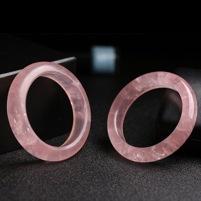 Braccialetto Buddha Stones Natural Rose Quartz Love Caring