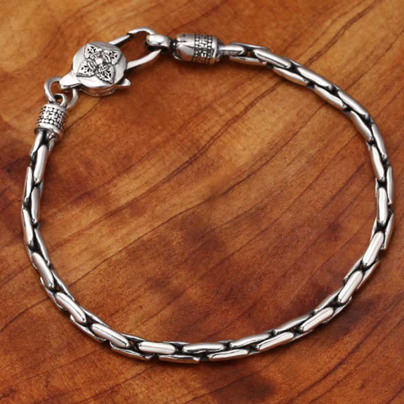 Bracciale Buddha Stones tibetano doppio Dorje Om Mani Padme Hum Buddha Svastica Vajra