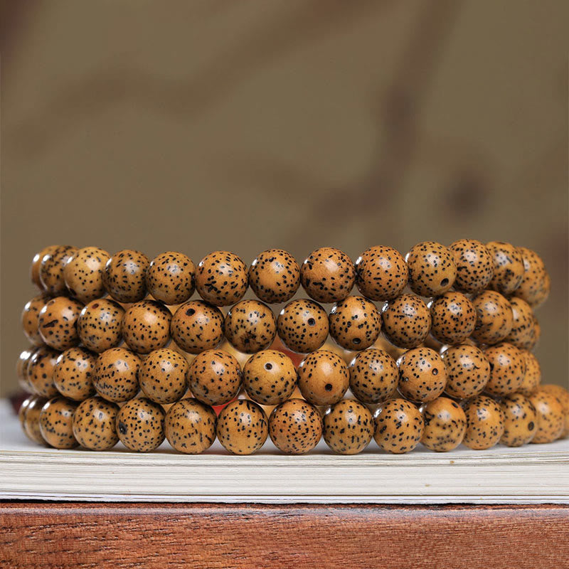Buddha Stones 108 Mala Beads Bodhi Seed Braccialetto di Agata Rossa Auspiciousness