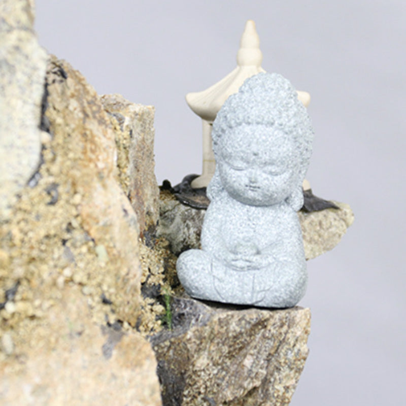 Buddha Stones Meditazione Statua del Buddha Compassione Decorazione della casa