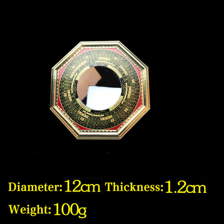 Feng Shui Bagua Mappa Equilibrio Armonia Soggiorno Mappa Energetica Specchio - Specchio concavo Bagua Map da 12 cm - image 5