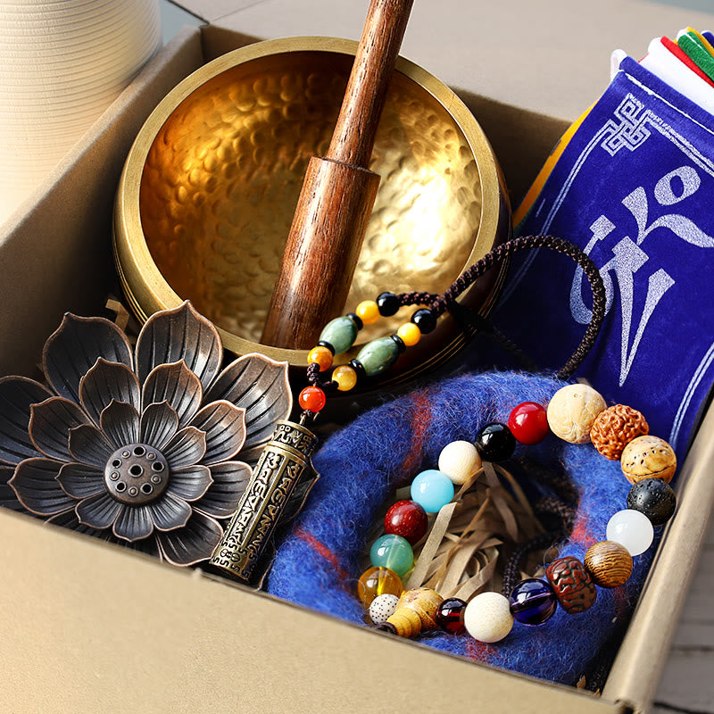 Buddha Stone Tibetano Crea una connessione spirituale più profonda Meditazione Pacchetto regalo