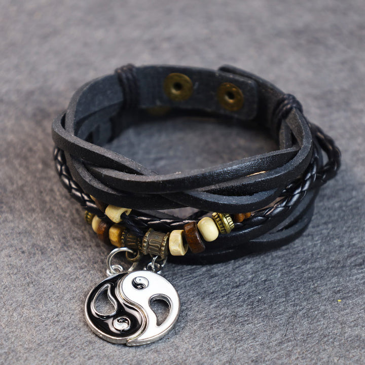 Bracciale equilibrio coppia pendente Yin Yang