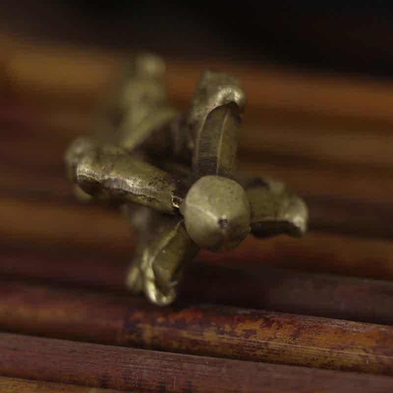 Buddha Stones Tibetano Cinque Fili Vajra Dorje Illuminazione Rame Decorazione