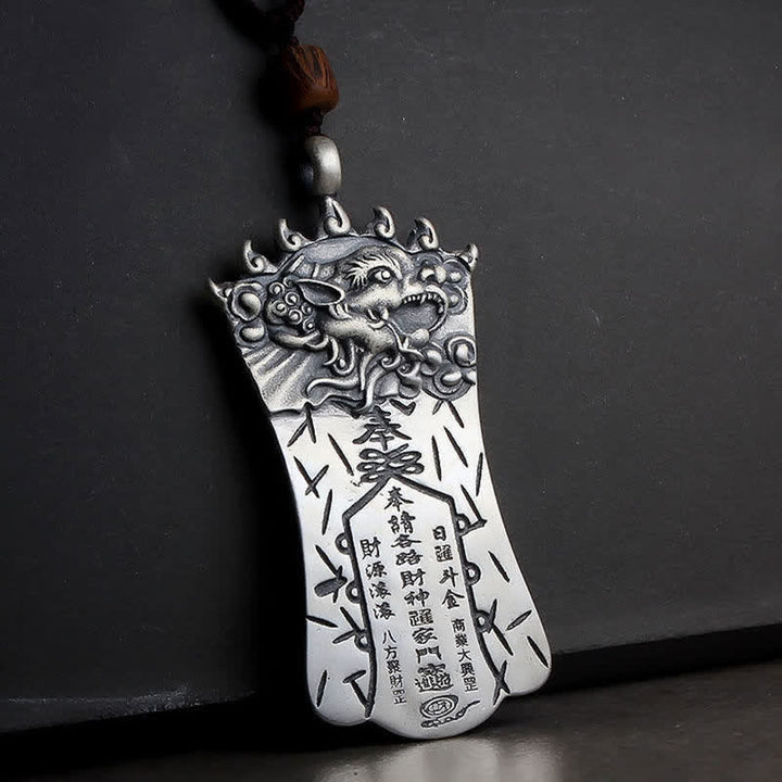 Collana con ciondolo FengShui Bagua PiXiu Cinnabar Balance - image 10