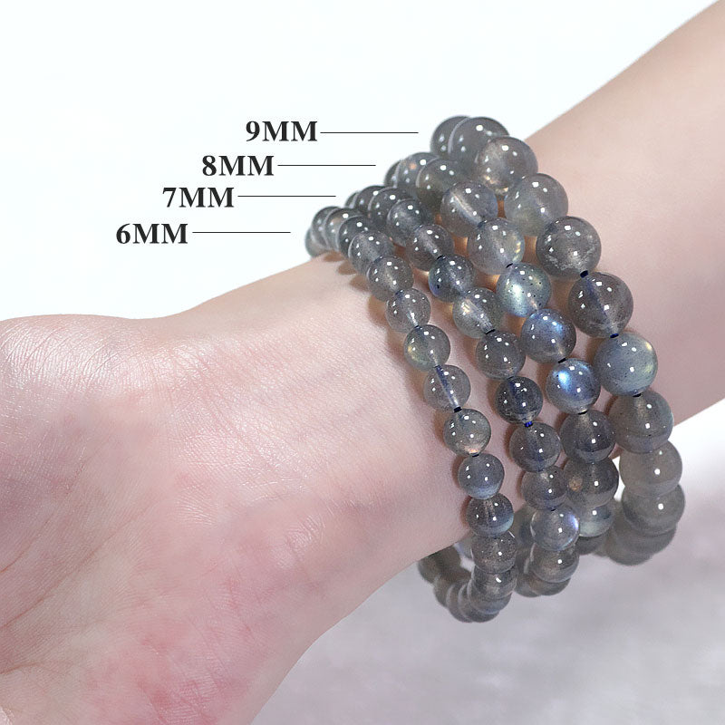 Braccialetto calmo positivo in pietra di luna naturale