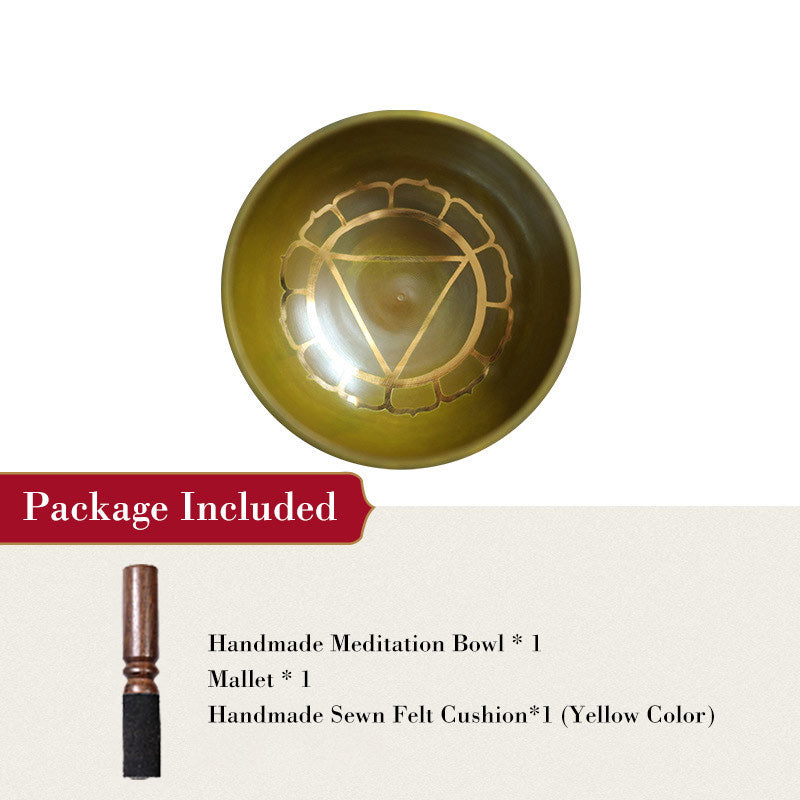 Buddha Stones Tibetan Sound Bowl realizzata a mano per la guarigione dei chakra e la meditazione consapevole. Set di campane tibetane per canto.