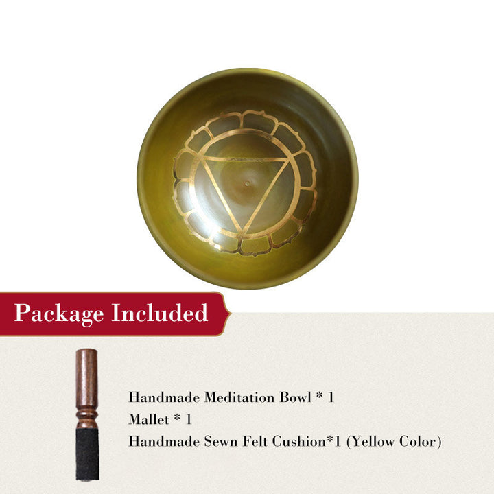 Buddha Stones Tibetan Sound Bowl realizzata a mano per la guarigione dei chakra e la meditazione consapevole. Set di campane tibetane per canto.