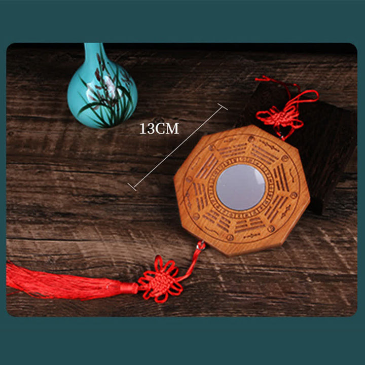 Mappa Feng Shui Bagua Legno di pesco Cinque monete imperatore Bilancia cinese Nodo Mappa energetica Specchio