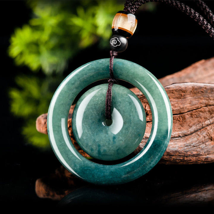 Collana Buddha Stones con fibbia per la pace, fortuna e prosperità