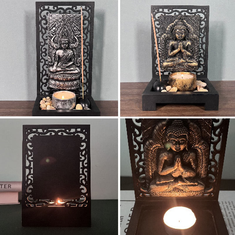 Buddha Stones Buddha Compassione Serenità Casa Resina Preghiera Altare Decorazione