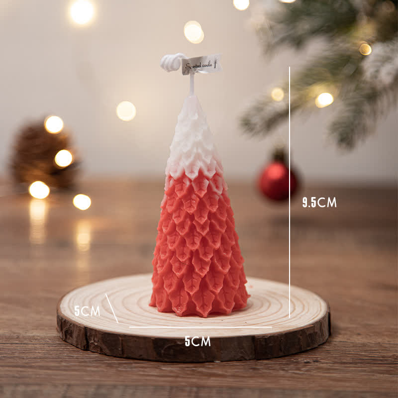 Candela profumata in cera di soia per albero di Natale, regalo per familiari e amici