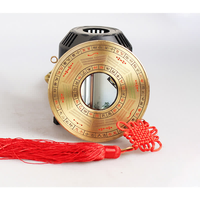 Mappa Feng Shui Bagua Moneta di rame Mappa energetica dell'equilibrio del nodo cinese