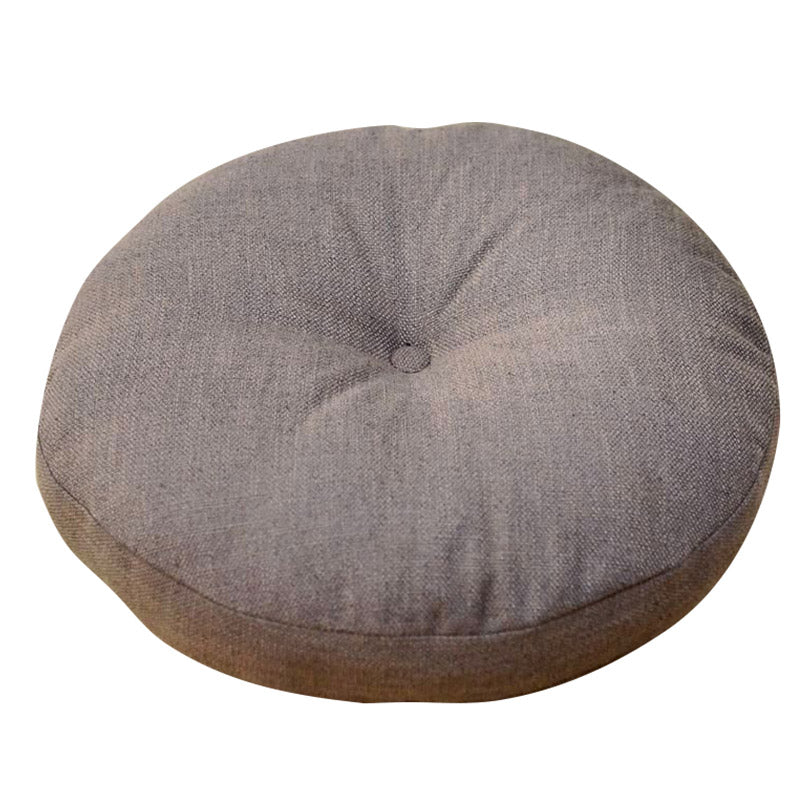 Cuscino per seduta da meditazione in lino con motivo semplice Buddha Stones e loto, decorazione per la casa e il soggiorno