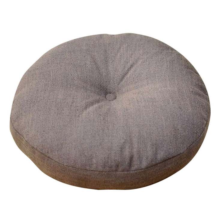 Cuscino per seduta da meditazione in lino con motivo semplice Buddha Stones e loto, decorazione per la casa e il soggiorno