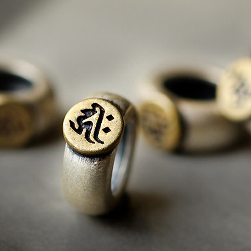 Braccialetto triplo giro in argento sterling 925 con Buddha Stones , zodiaco cinese, Buddha natale, cristallo bianco, meditazione - image 5