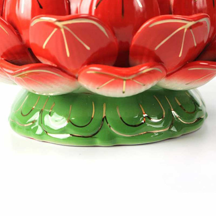 Buddha Stones Meditazione Preghiera Altare Fiore di Loto Portacandele Tempio Buddista Rituali Usa Articoli