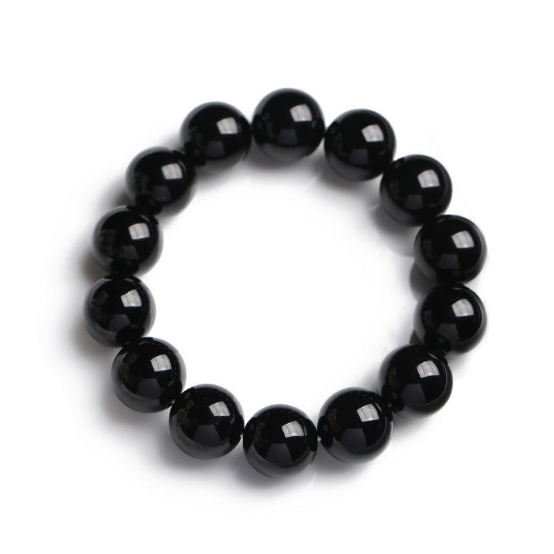 Bracciale Buddha Stones Onice Nero Naturale Fortuna