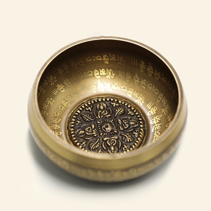 Buddha Stones Ciotola sonora tibetana realizzata a mano per yoga, consapevolezza e meditazione. Set di ciotole tibetane. - image 14
