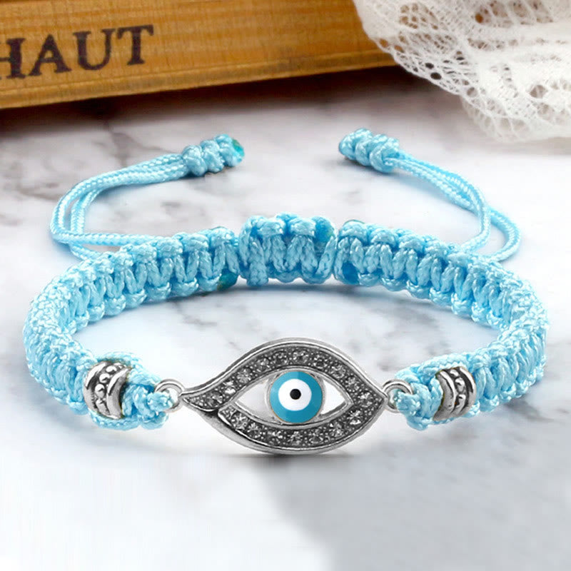 Braccialetto di corda Buddha Stones Evil Eye Keep Away Evil Spirits