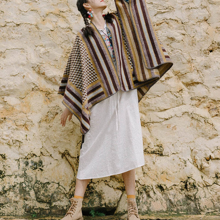 Scialle tibetano con Buddha Stones , modello classico, caldo e accogliente, da viaggio, invernale - image 3