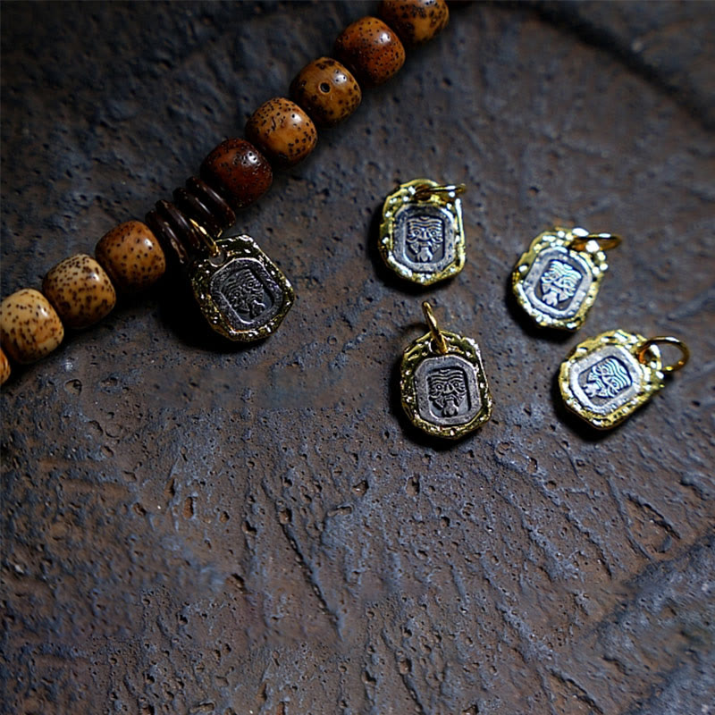 Buddha Stones Semi di Bodhi Tibetano Ambra Perline Dzi Agata Zakiram Dea della Ricchezza Perline Bracciale Triplo Avvolgimento