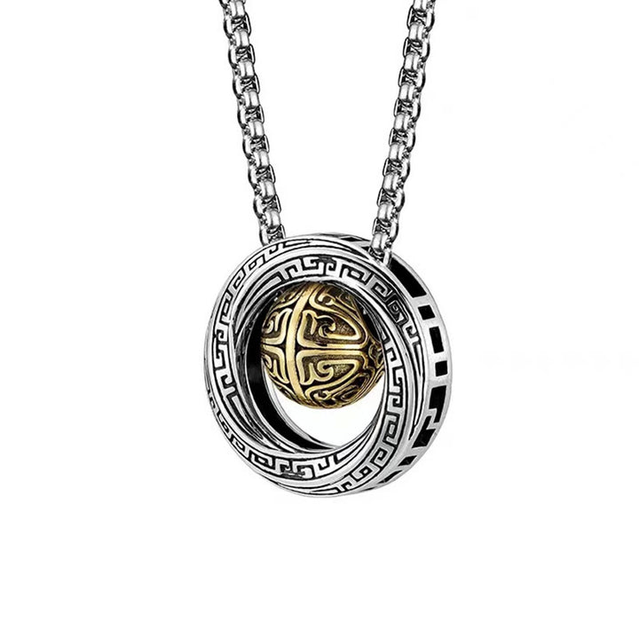 Collana con ciondolo in rame con perline portafortuna Mobius , Buddha Stones, ricchezza