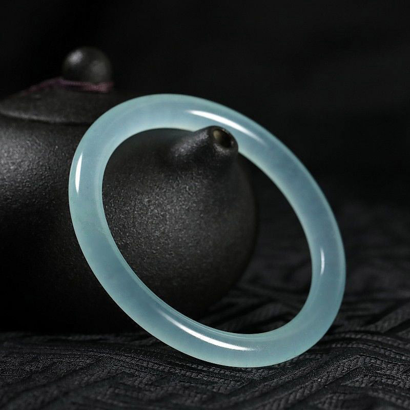 Braccialetto di benedizione curativo in giada naturale Buddha Stones