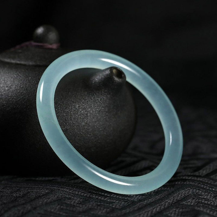 Braccialetto di benedizione curativo in giada naturale Buddha Stones