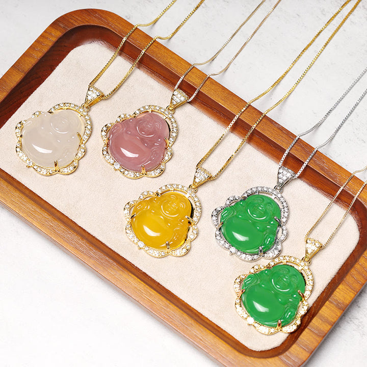 Collana Buddha Stones Buona Fortuna Buddha Ridente - image 5
