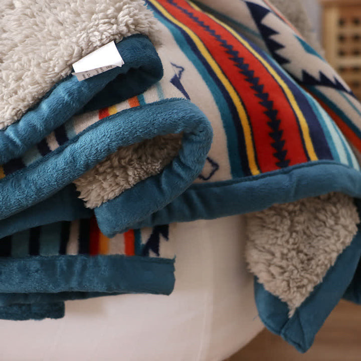 Coperta da letto morbida e calda geometrica Buddha Stones