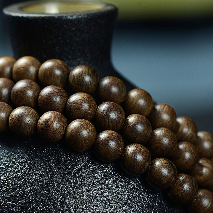 Buddha Stones 108 Mala Beads 999 Oro Brunei Agarwood Cuore Sutra Ambra Agata Rossa Forza Bracciale Meditazione
