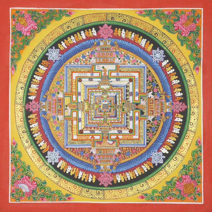 Buddha Stones Pittura Thangka tibetana, benedizione, decorazione fatta a mano - image 6