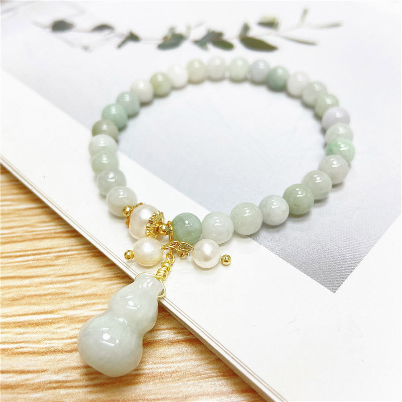 Braccialetto con ciondolo di protezione e benedizione in giada Buddha Stones