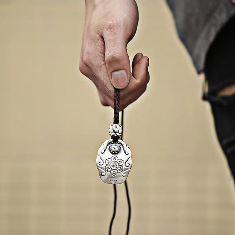 Buddha Stones Zodiaco cinese Buddha natale Om Mani Padme Hum Loto Compassione Collana pendente - image 18