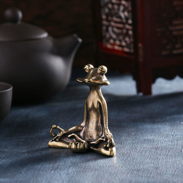 Buddha Stones Mini Piccola Rana Tartaruga Koi Pesce Lumaca Granchio Rame Ricchezza Decorazione per la casa