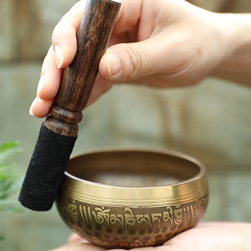 Ciotola tibetana realizzata a mano per yoga e meditazione - Set di ciotole sonore - image 4