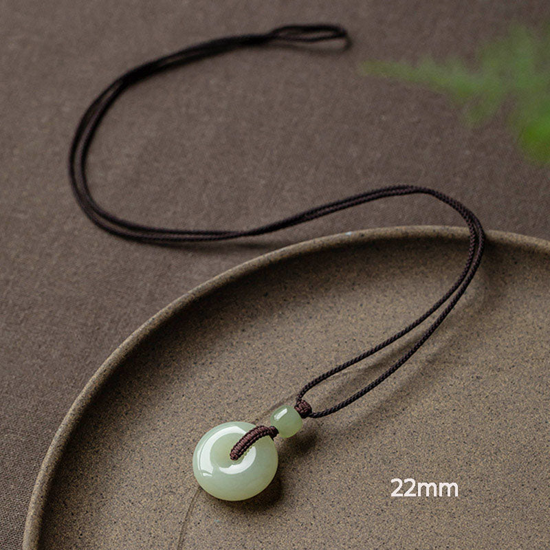Collana Buddha Stones con fibbia per la pace, fortuna e prosperità