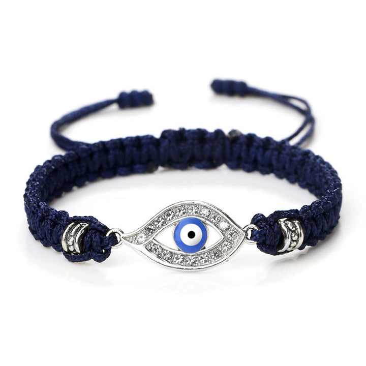 Braccialetto di corda Buddha Stones Evil Eye Keep Away Evil Spirits